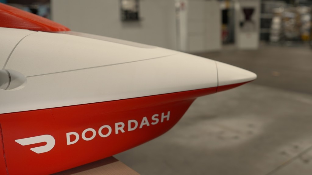 DoorDash aircraft nose