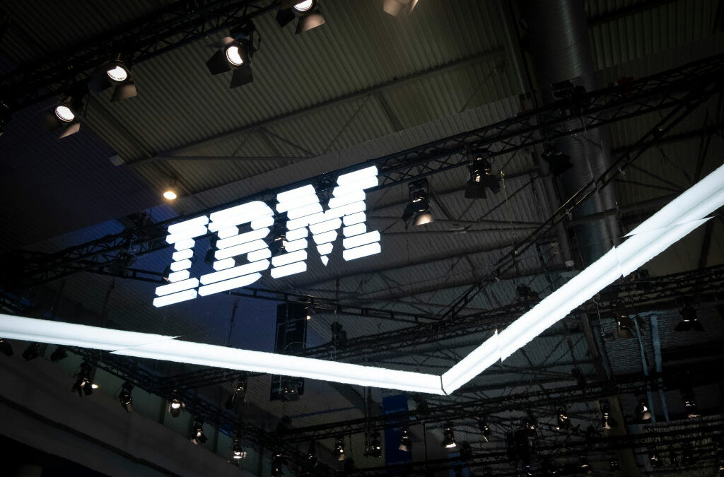 BARCELONA, CATALONIA, SPAIN - 2019/02/25: The IBM logo is seen during MWC 2019.
