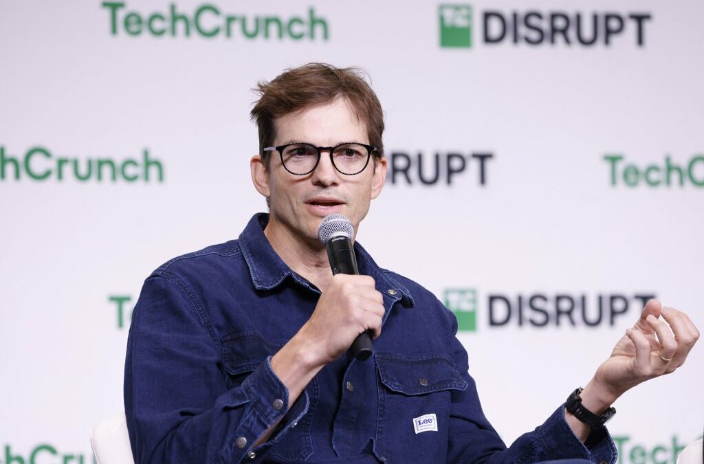 SAN FRANCISCO, CALIFORNIA - OCTOBER 29: Ashton Kutcher speaks onstage during TechCrunch Disrupt 2024 Day 2 at Moscone Center on October 29, 2024 in San Francisco, California. (Photo by Kimberly White/Getty Images for TechCrunch)