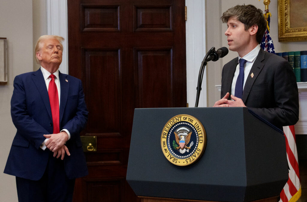 Donald Trump and Sam Altman