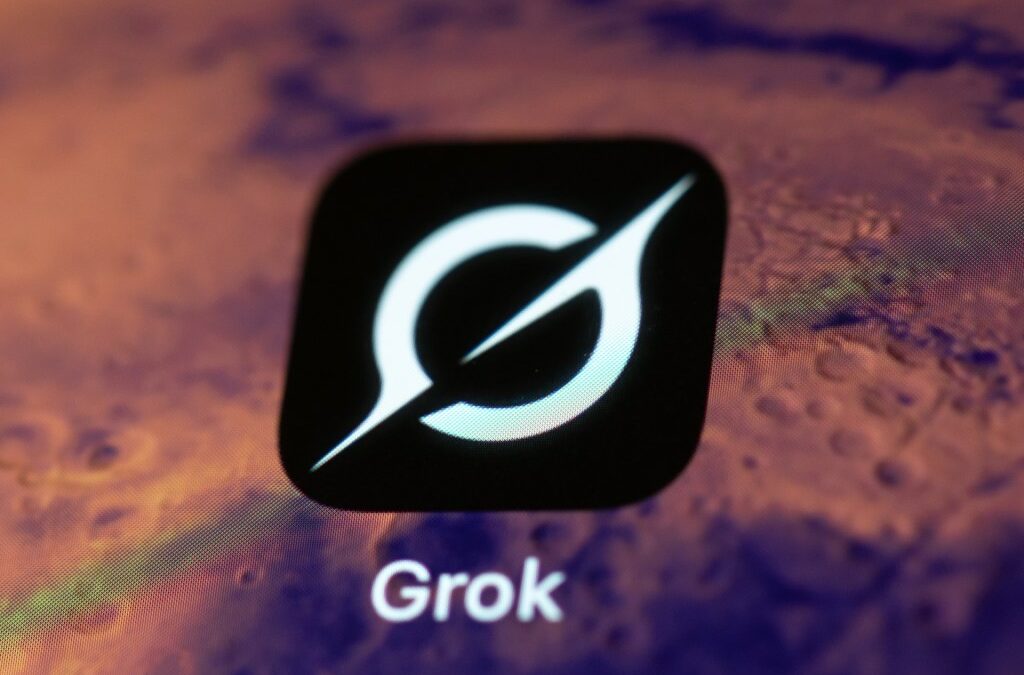 The Grok app on a smartphone