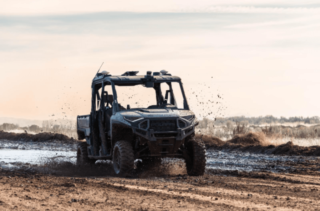 A Forterra autonomous Lancer vehicle on the move.