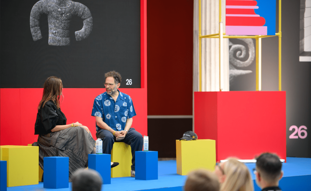 Neil Rimer and Connie Loizos at Panathea Festival