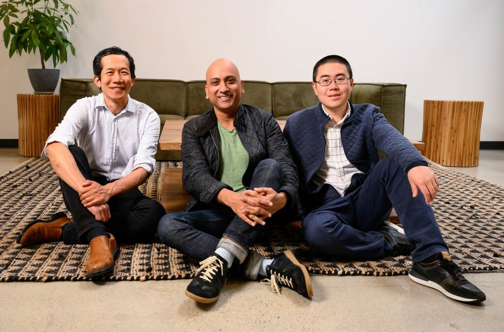 Together AI founders Percy Liang, CEO Vipul Ved Prakash, CTO Ce Zhang